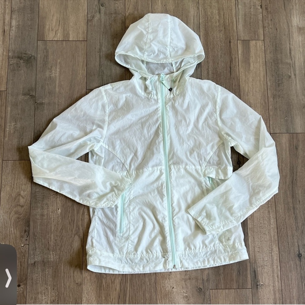 PRANA Mint Green Windbreaker Jacket size small EUC